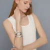 Camisola sem mangas com decote redondo e costas em estilo «racerback»