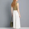 Camisola sem mangas com decote redondo e costas em estilo «racerback»