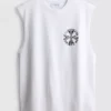 Camisola sem mangas com estampado de Los Angeles