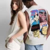 Camisola sem mangas com estampado dos Gorillaz