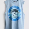 Camisola sem mangas com estampado dos Guns N' Roses