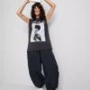Camisola sem mangas com estampado Yungblud em algodão