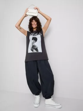 Camisola sem mangas com estampado Yungblud em algodão
