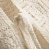 Camisola sem mangas com laço lateral em croché
