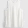Camisola sem mangas com laço lateral texturado
