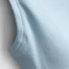 Camisola sem mangas com sutiã incorporado em malha canelada