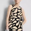 Camisola sem mangas comprida estampada