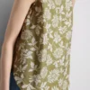 Camisola sem mangas comprida estampada