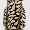 Camisola sem mangas comprida estampada