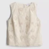 Camisola sem mangas de algodão com bordado da The Edit