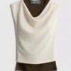 Camisola sem mangas de dupla camada