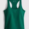 Camisola sem mangas desportiva com decote redondo