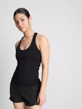 Camisola sem mangas desportiva com decote redondo