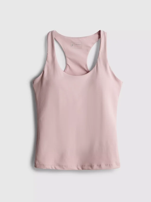 Camisola sem mangas desportiva com decote redondo