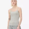 Camisola sem mangas elástica essencial