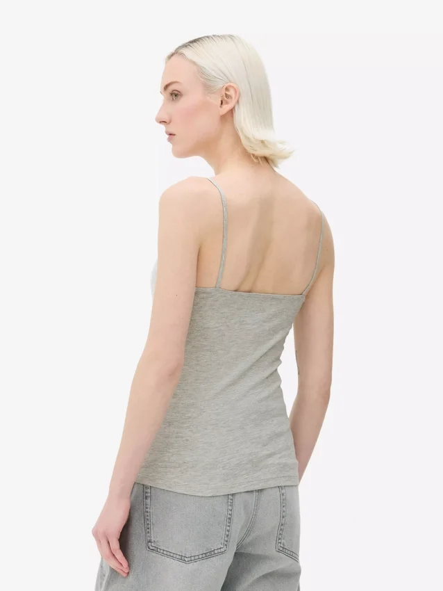 Camisola sem mangas elástica essencial
