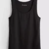 Camisola sem mangas elástica essencial