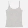 Camisola sem mangas elástica essencial