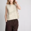 Camisola sem mangas em malha de croché da The Edit