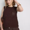 Camisola sem mangas em malha de croché da The Edit