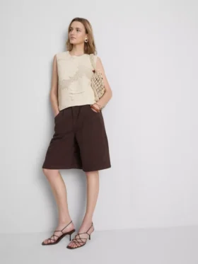 Camisola sem mangas em malha de croché da The Edit