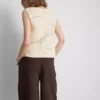 Camisola sem mangas em malha de croché da The Edit