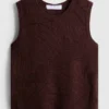 Camisola sem mangas em malha de croché da The Edit