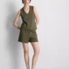 Camisola sem mangas em mistura de modal