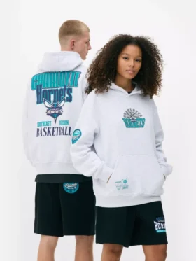 Casaco com capuz da NBA dos Charlotte Hornets