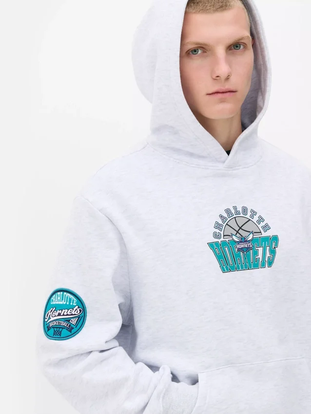 Casaco com capuz da NBA dos Charlotte Hornets