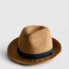 Chapéu trilby de palha