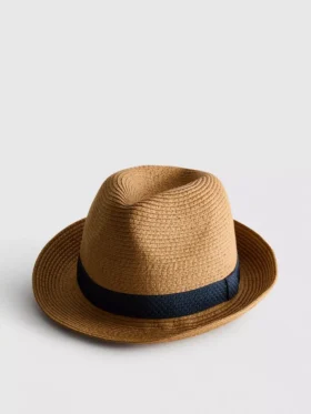Chapéu trilby de palha
