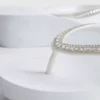 Chinelos de cunha com strass