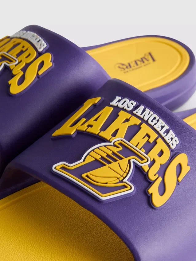 Chinelos de piscina dos Los Angeles Lakers da NBA