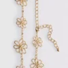 Cinto com corrente de flores
