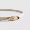 Cinto fino com fivela oval