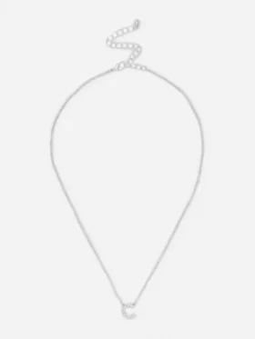 Colar com inicial em strass