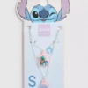 Colar com pingente com a inicial do Stitch da Disney