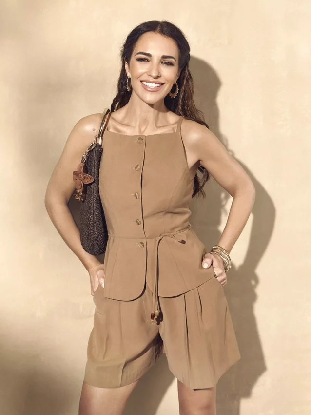 Colete com bainha peplum da Paula Echevarría