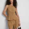 Colete com bainha peplum da Paula Echevarría