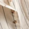 Colete de botões em mistura de algodão