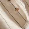 Colete de botões em mistura de algodão