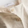 Colete longo em mistura de linho