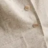 Colete longo em mistura de linho