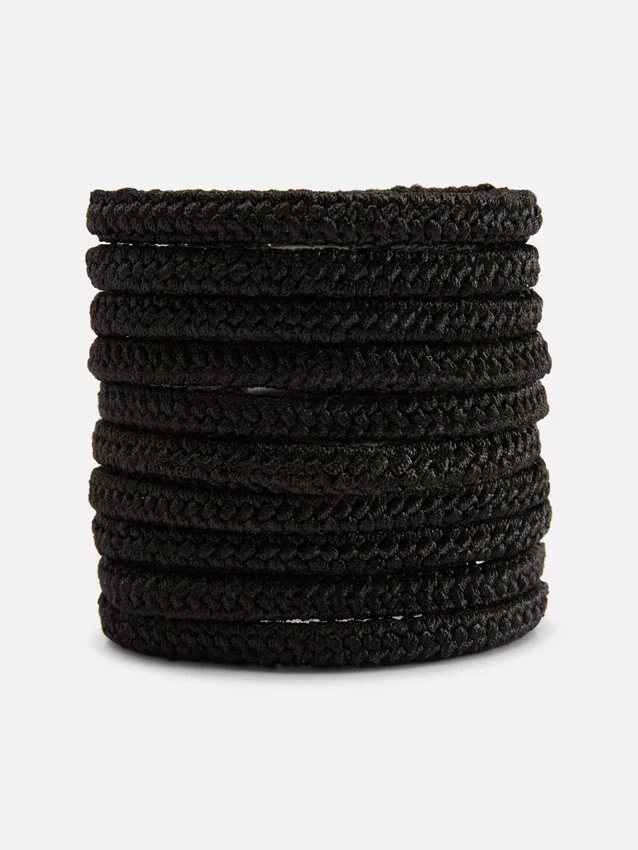 Conjunto de 10 elásticos de cabelo grossos