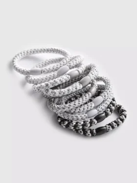 Conjunto de 10 elásticos grossos para o cabelo