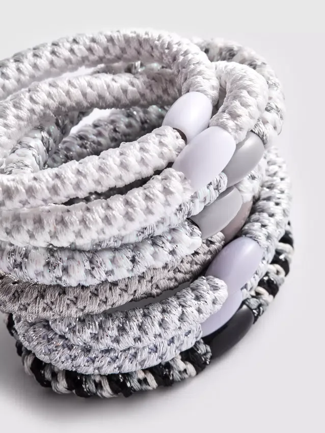 Conjunto de 10 elásticos grossos para o cabelo