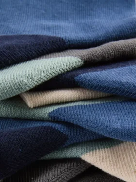 Conjunto de 10 pares de meias curtas com costura plana