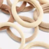 Conjunto de 12 elásticos de cabelo em tecido
