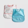 Conjunto de 2 babetes envolventes